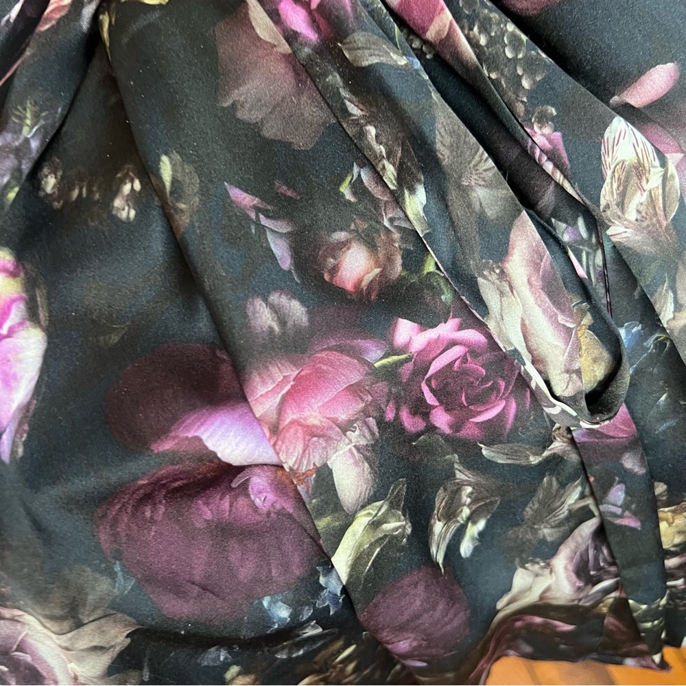 Samantha Chang silk purple rose robe kimono - Picture 7 of 8